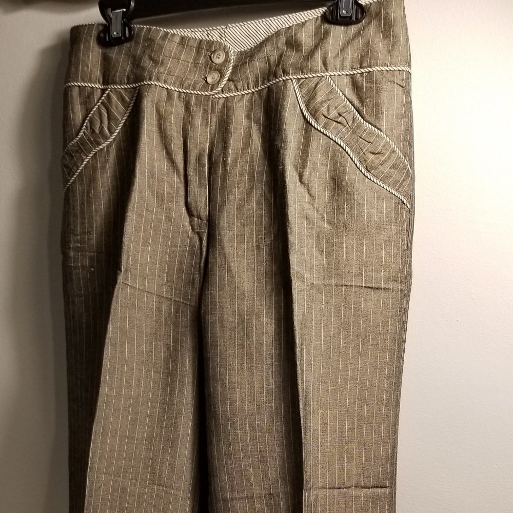 Anthropologie/ "Yuvita" /Gray/ Stripped /Pants